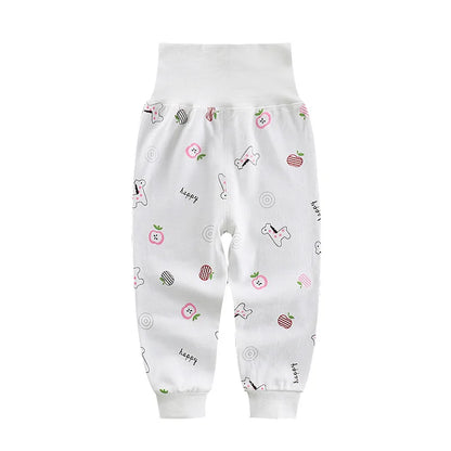 2022 Autumn Spring Newborn Baby Pants Girl Boy High Waist Leggings Cotton Clothes Toddler Trousers Clothing Infant Kids PP Pants