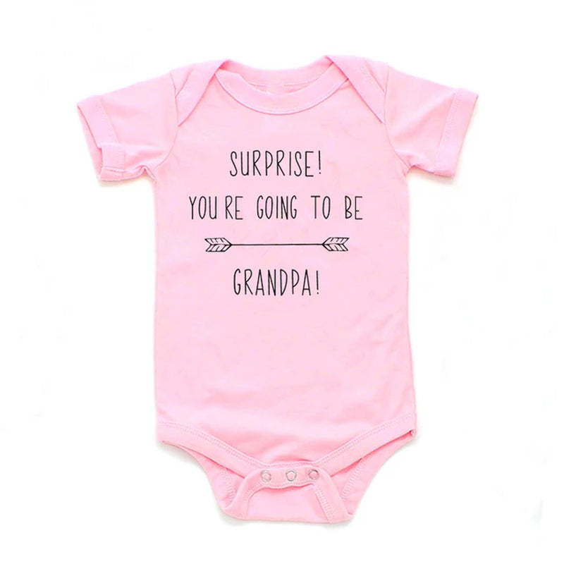 You Are Going to Be Grandparents Funny Letter Print Baby Onesie Pregnancy Announcement Clothing Cotton Baby Boys Girls Bodysuit