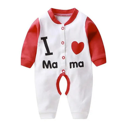 Newborn Baby Boys Girls Romper Cartoon Print Cotton Long Sleeve Jumpsuit Infant Clothing Pajamas Toddler Baby Clothes Outfits