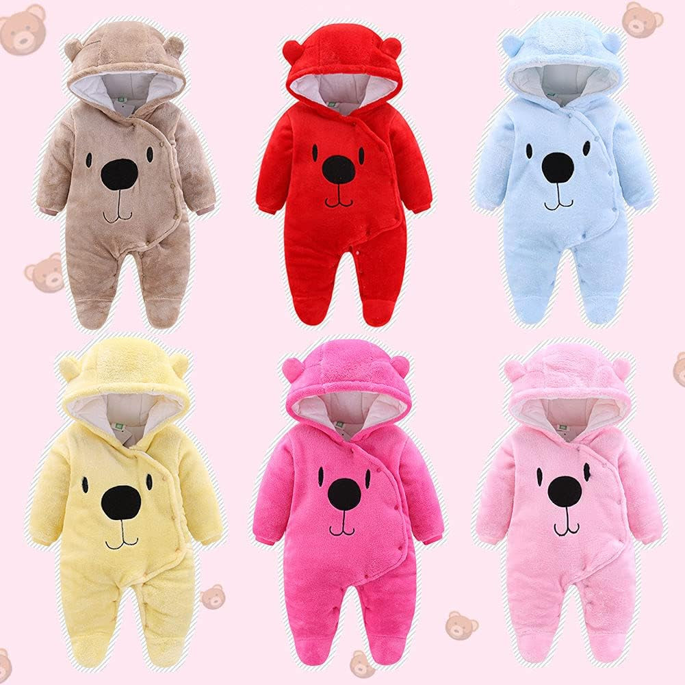 Baby Newborn Snowsuit Onesie Winter Coat Romper for Infant Girls Boys