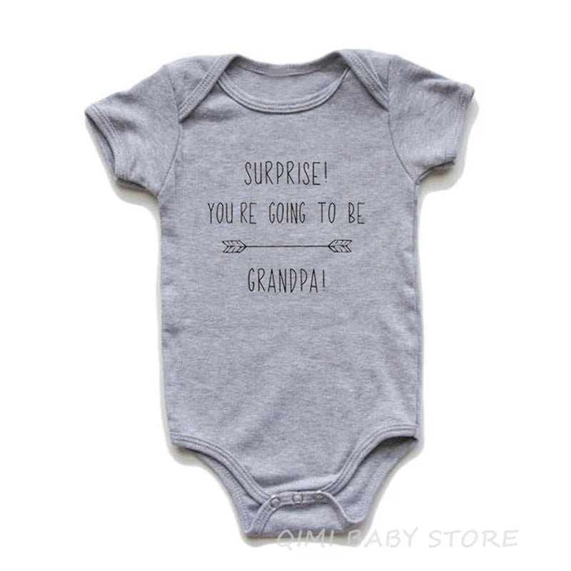 You Are Going to Be Grandparents Funny Letter Print Baby Onesie Pregnancy Announcement Clothing Cotton Baby Boys Girls Bodysuit