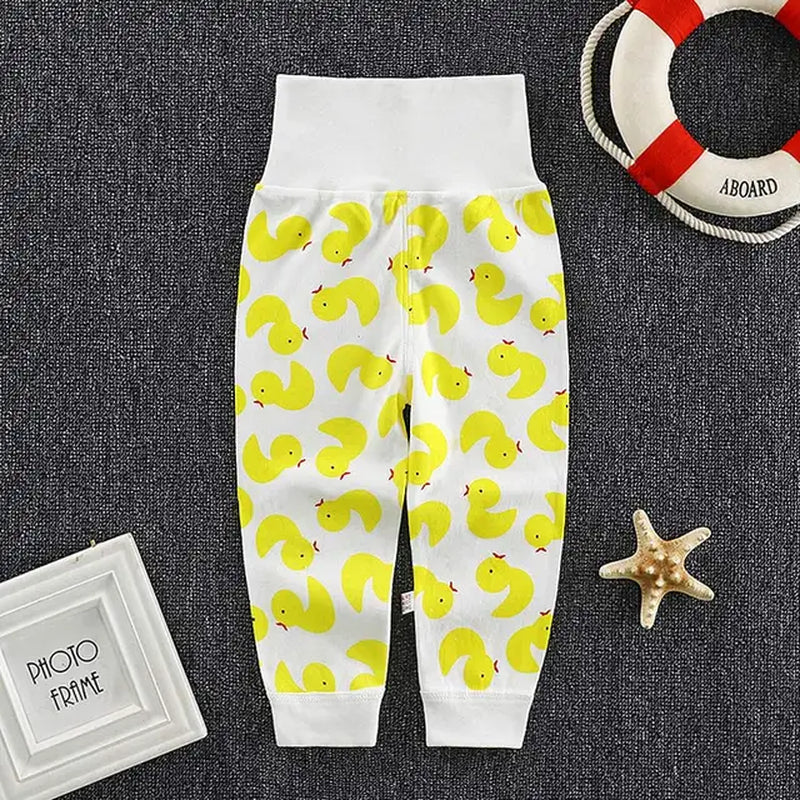 2022 Autumn Spring Newborn Baby Pants Girl Boy High Waist Leggings Cotton Clothes Toddler Trousers Clothing Infant Kids PP Pants