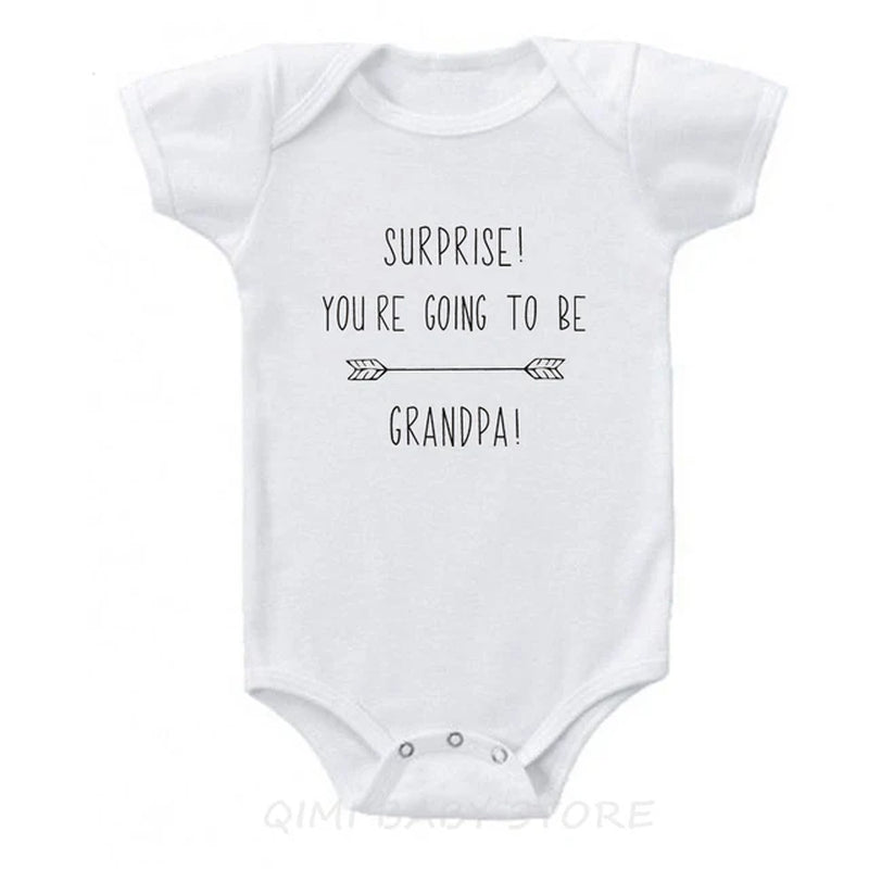 You Are Going to Be Grandparents Funny Letter Print Baby Onesie Pregnancy Announcement Clothing Cotton Baby Boys Girls Bodysuit