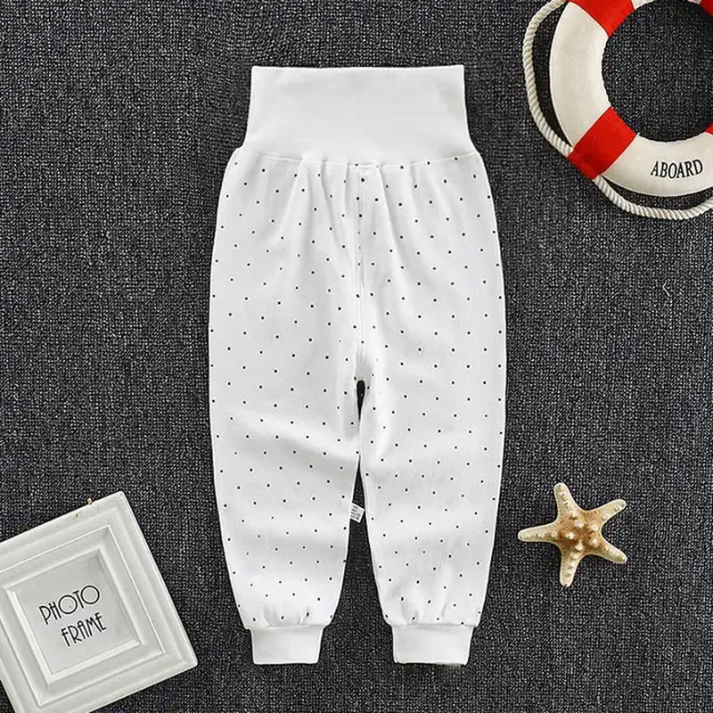 2022 Autumn Spring Newborn Baby Pants Girl Boy High Waist Leggings Cotton Clothes Toddler Trousers Clothing Infant Kids PP Pants