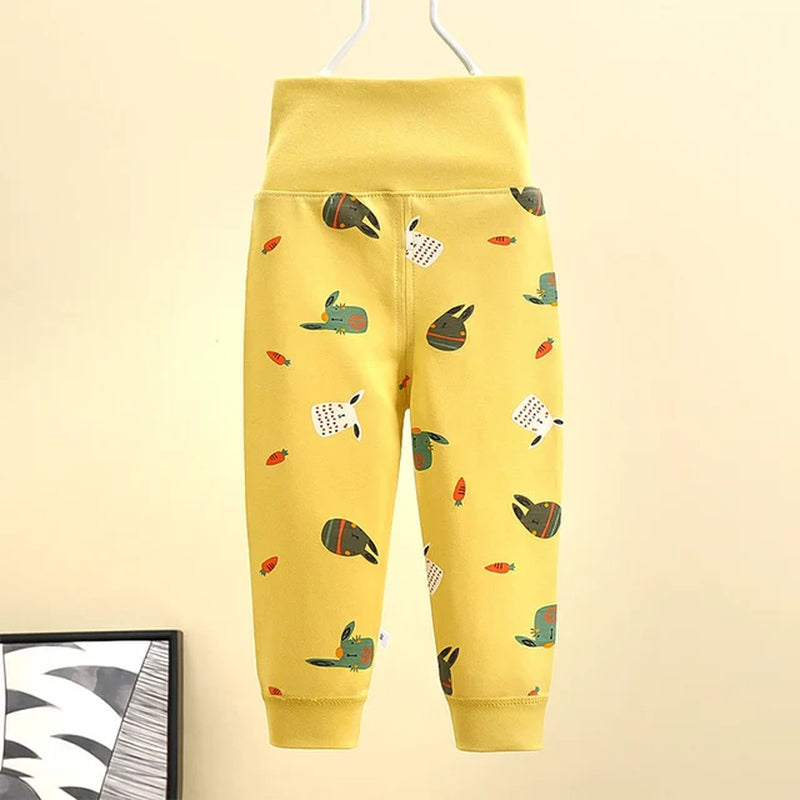 2022 Autumn Spring Newborn Baby Pants Girl Boy High Waist Leggings Cotton Clothes Toddler Trousers Clothing Infant Kids PP Pants