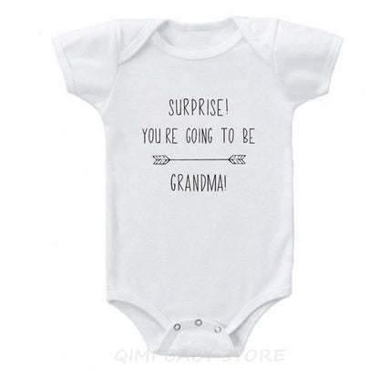 You Are Going to Be Grandparents Funny Letter Print Baby Onesie Pregnancy Announcement Clothing Cotton Baby Boys Girls Bodysuit